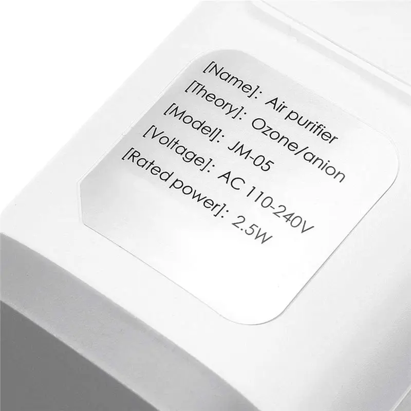 AD-Odor Reduction Ionizer Generator Air Filter Unit Home Toilet Pet Deodorizer Purification Air Ionizer