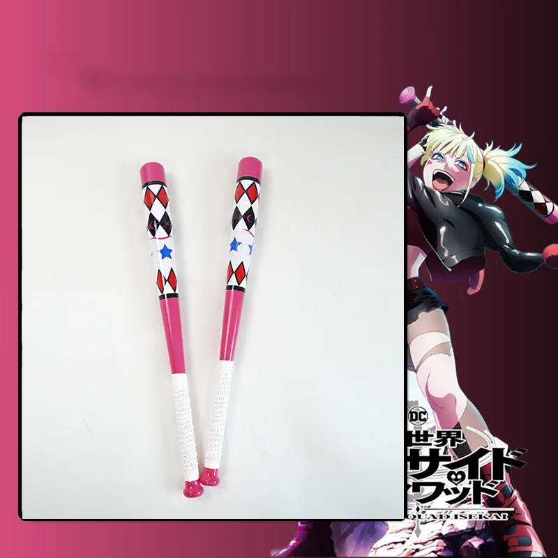 Harley Cosplay Wapen Model Rekwisieten Honkbal Cricket Bat Anime Quinzel Zelfmoord Isekai Clown Joker Meisje Team Halloween Prop