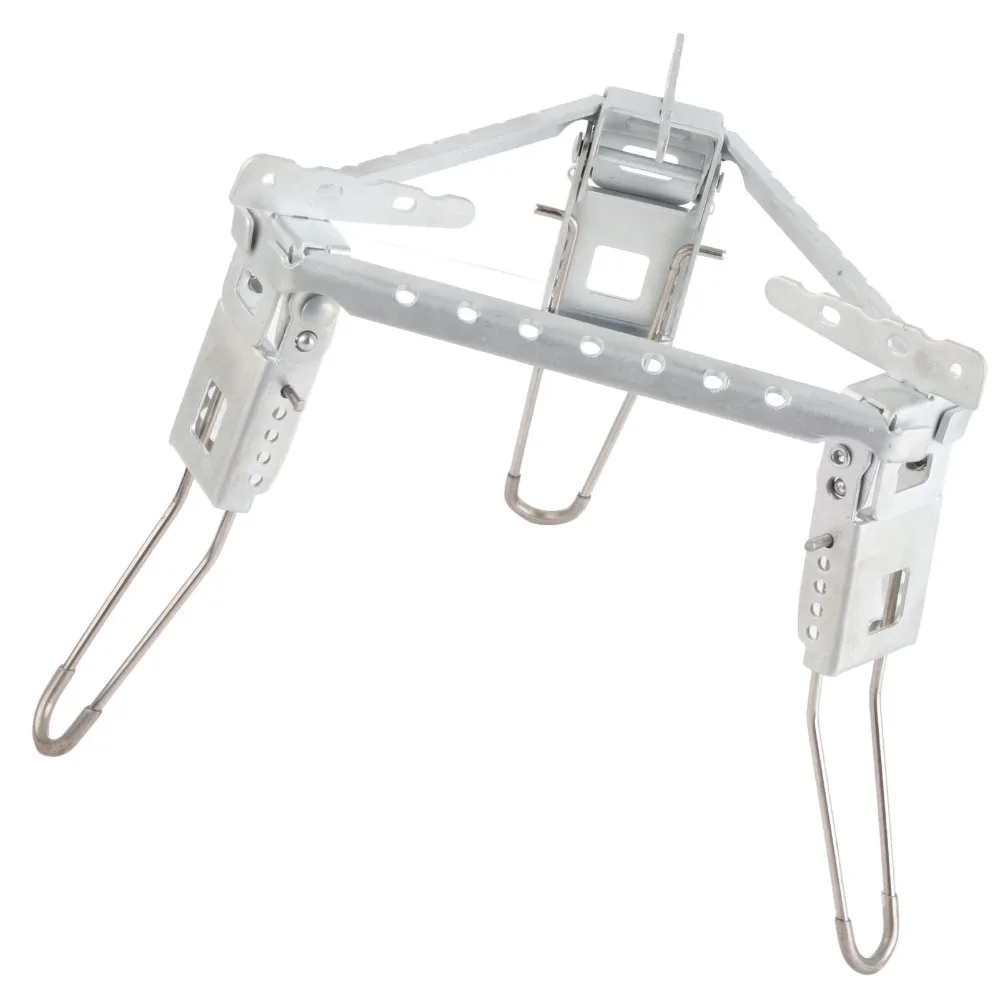 Soporte plegable de acero inoxidable para estufa de gas, plateado - imagen 3