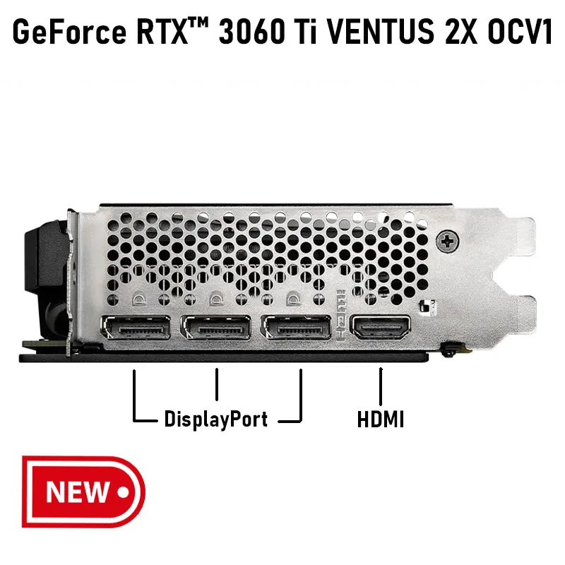 MSI Raphic GeForce RTX 3060 Ti VENTUS 2X 8G OCV1 LHR 8GB GDDR6 tarjetas gráficas de 256 bits Compatible con HDMI HDCP PCI-E 4,0 GPU