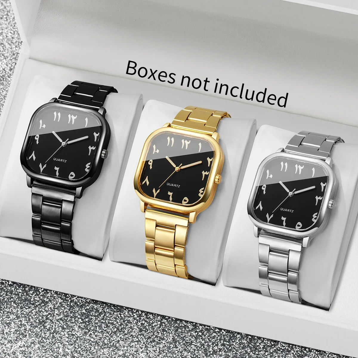 3PCS Fashion Women Watches Set Simple Square Ladies Quartz Wristwatches Relogio Feminino GiftWithout Box