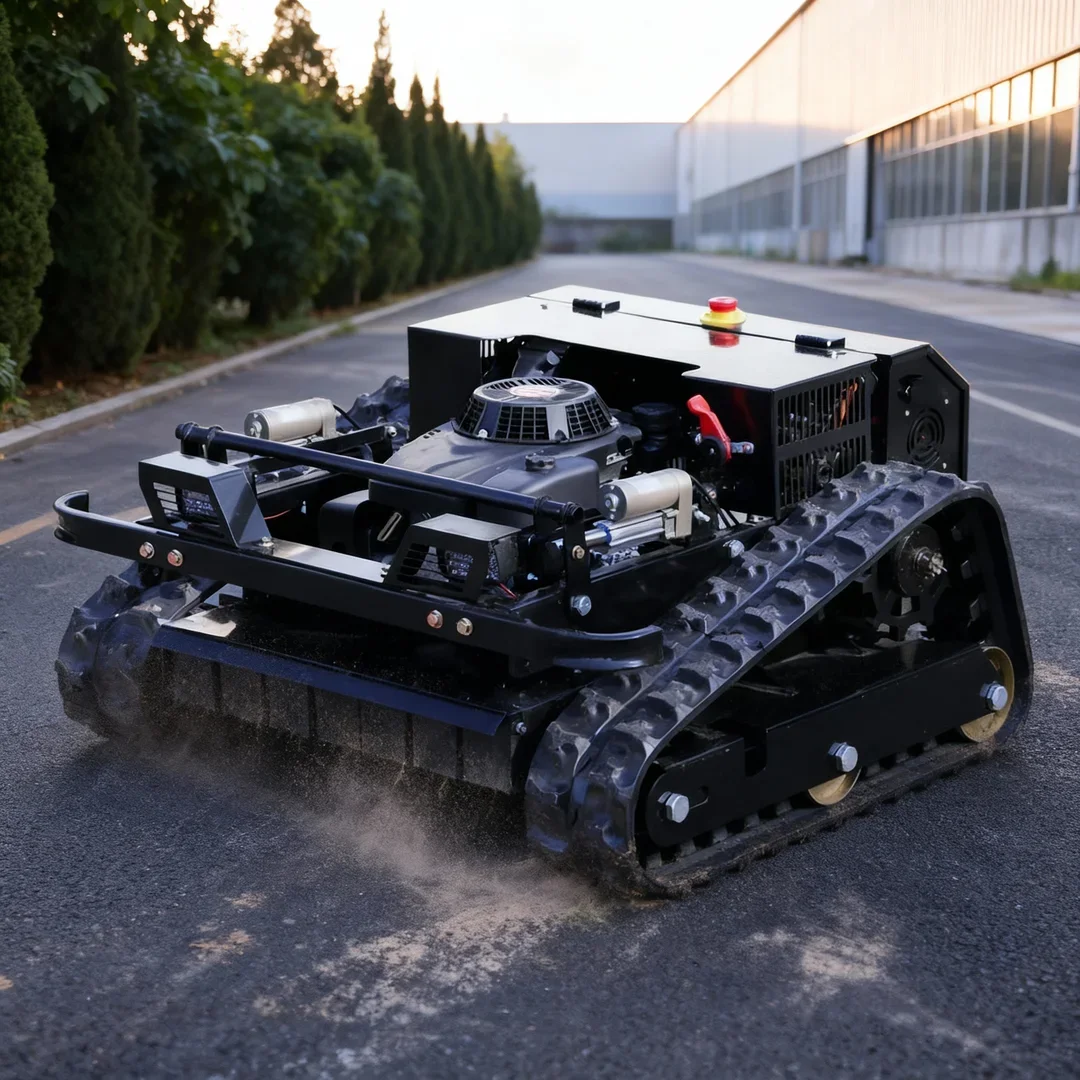 

Customized Hot Selling Multifunctional Remote Control Lawn Mower - Thickened Anti-slip Tracks for Agriculture Farm Garden