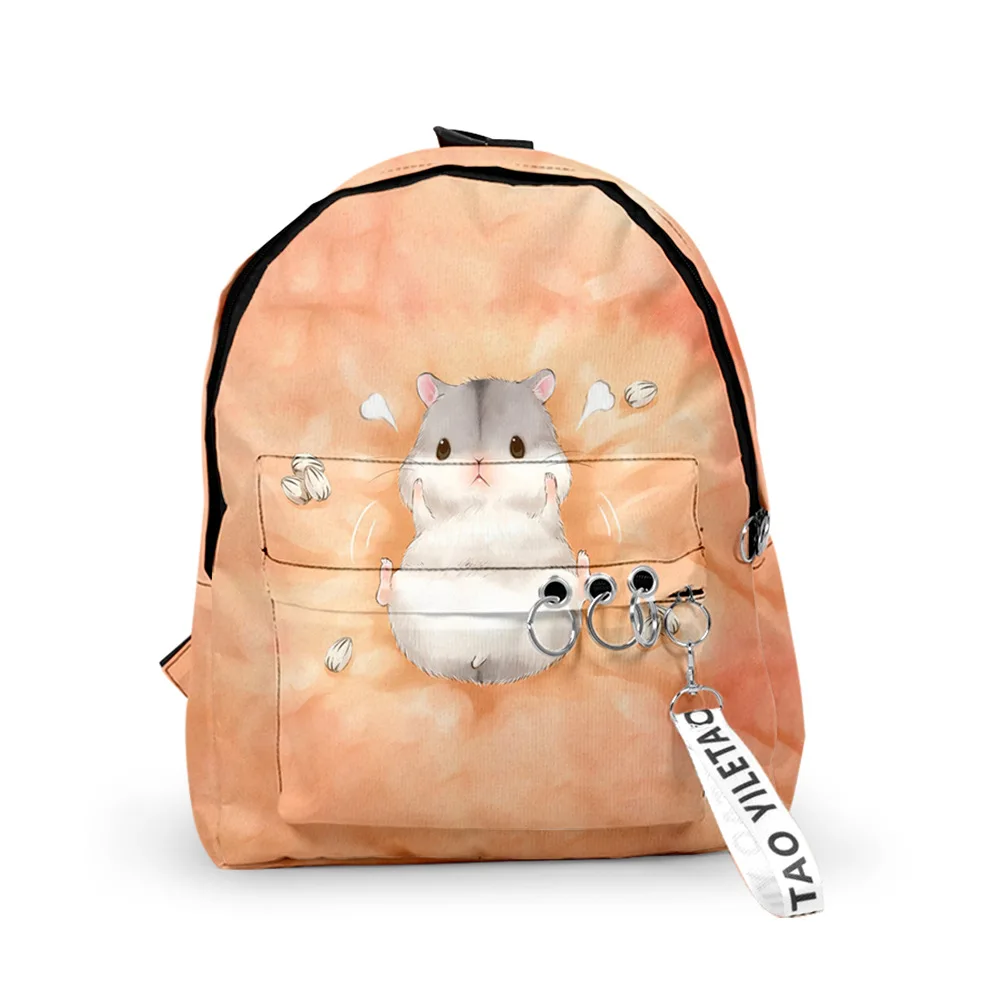 Classic Popular Mouse pattern Backpacks Boys/Girls pupil School Bags 3D Print Keychains Oxford Waterproof Cute Small Backpacks