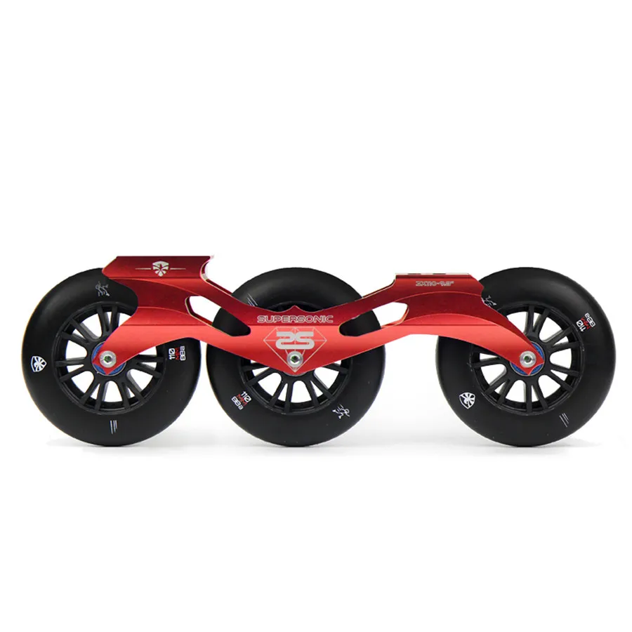 

Speed Skate Base Original Flying Eagle Supersonic Inline Skates Frame 3X110mm 88A Wheels ILQ-9 Bearings Aluminum CNC Chassis