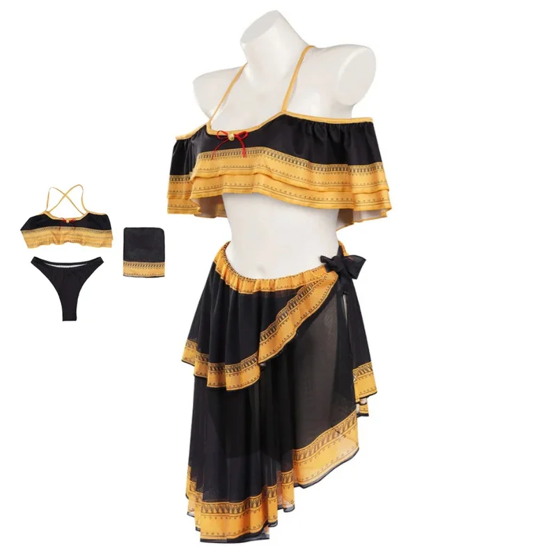 g'7,n\5;e,8\v,5/Anime Spy X Family Anya Forger Cosplay Costume Swimsuit Slip Dress Summer Skirt Sexy Uniform Swimwear f;4'v.7/n\ view 2