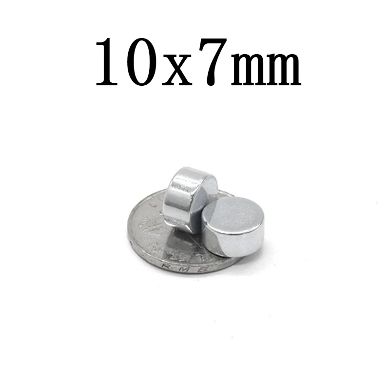 10x7mm 丸型強力磁石 10mmx7mm 小型丸型磁石 10*7mm 家庭用冷蔵庫、オフィス DIY 10*7