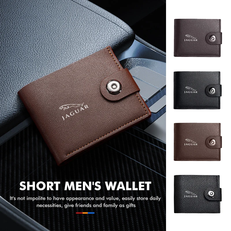 Для Jaguar Ретро повседневные мужские кошельки Маленький держатель для карт Клатч Аксессуары для хранения XF XJ XFR XKR S-Type F-Type X-Type F-Pace