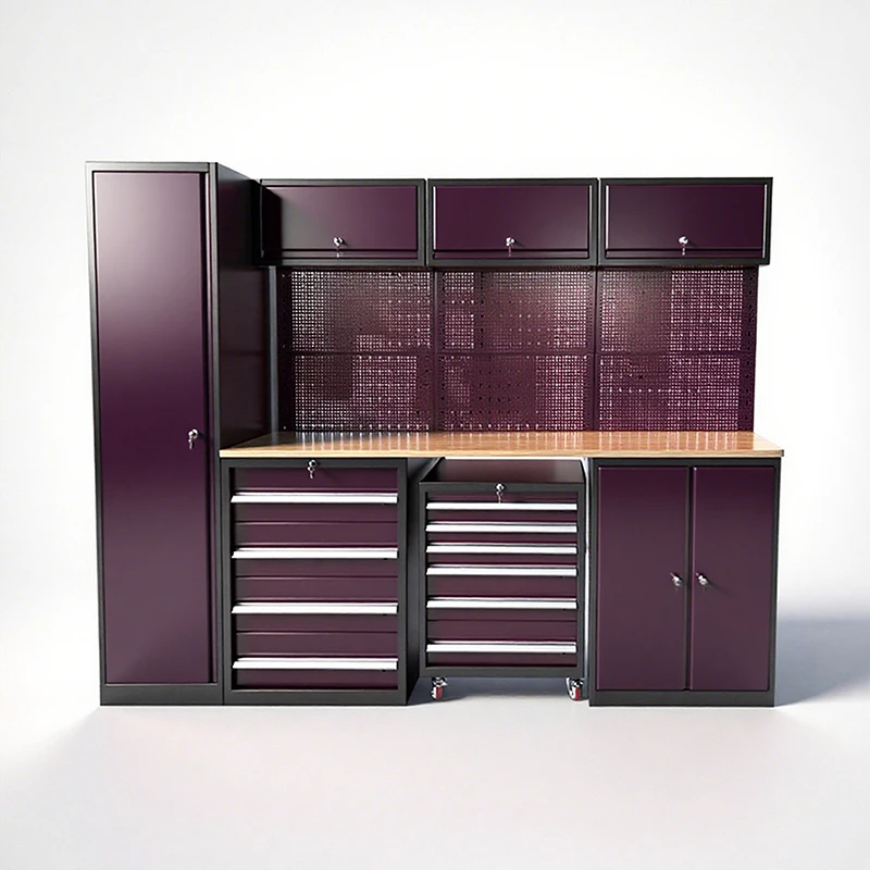 Carro de gabinete de herramientas modular de metal OEM/ODM de alta calidad resistente al agua y al óxido para reparación de automóviles con cajones