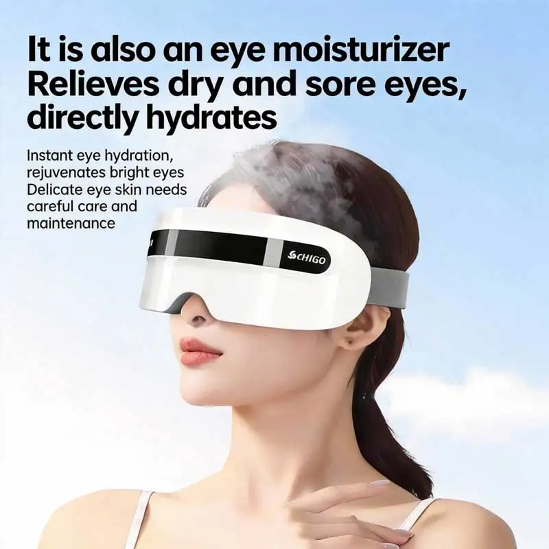 JianYouCare Electric Vibration eye massager Steam eye protector moisturizer Bluetooth Music Relax Fatigue  Dark Circles Remove view 5