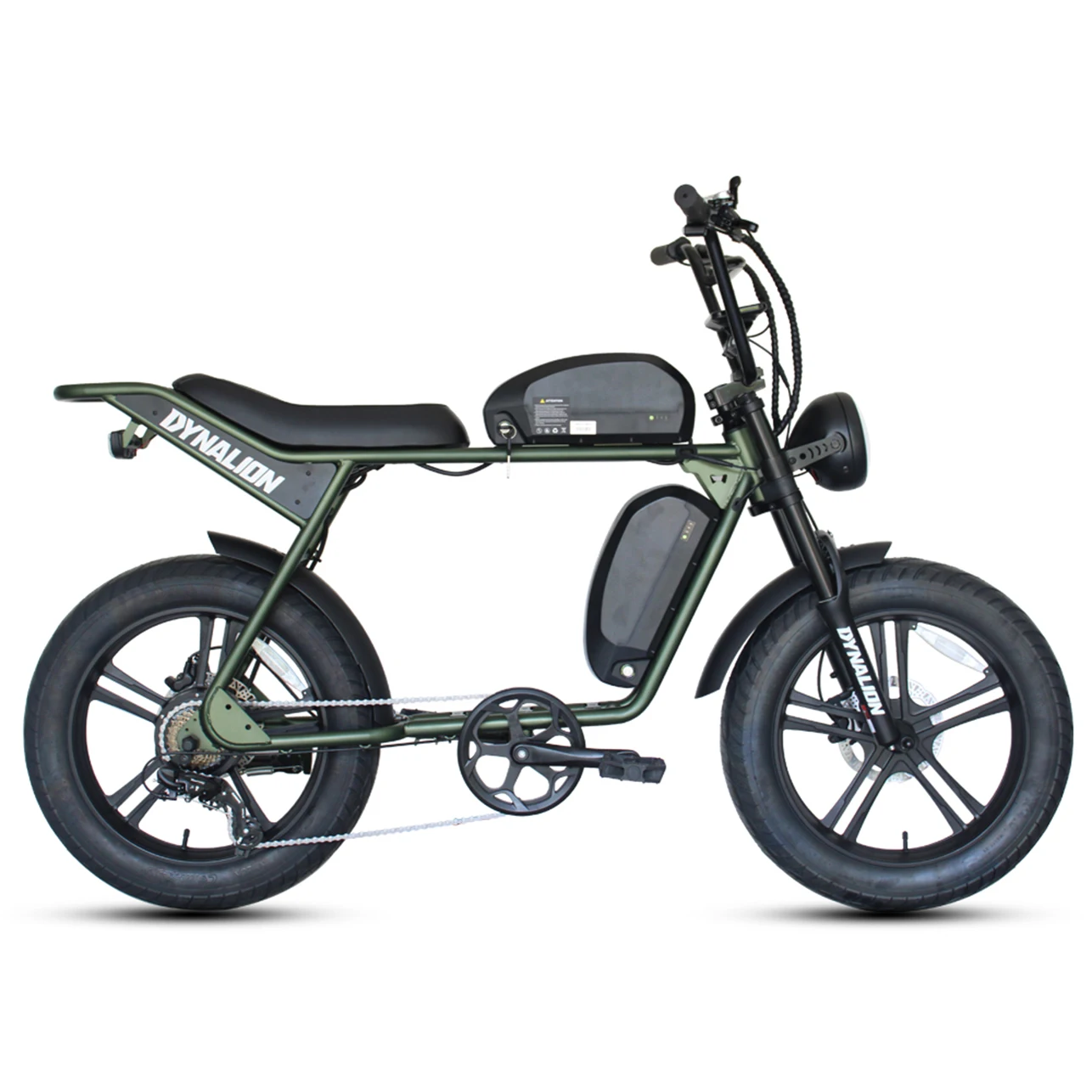 

STLF USA Warehouse Hydraulic Brake Electric Hybrid Fat Tire Bike 20-inch Double Battery Fatbike Vintage Electric Bicycle