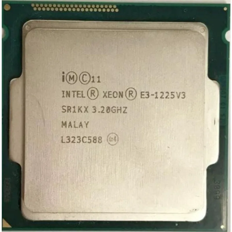 For Intel Used Xeon E3-1225 v3 E3 1225v3 E3 1225 v3 Quad-Core Quad-Thread 3.2 GHz 84W Processor L3/8M LGA 1150 Desktop CPU SR1KX
