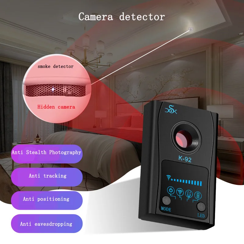 

K93 K92 Anti-Surveillance Camera Detector Anti Eavesdropping Monitoring Signal Searching and Positioning GPS Scanning Detector