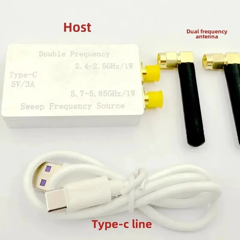 New 1W WiFi Bluetooth Frequency Sweep Signal Source VCO RF Generator 2.4Ghz 5.8Ghz Dual