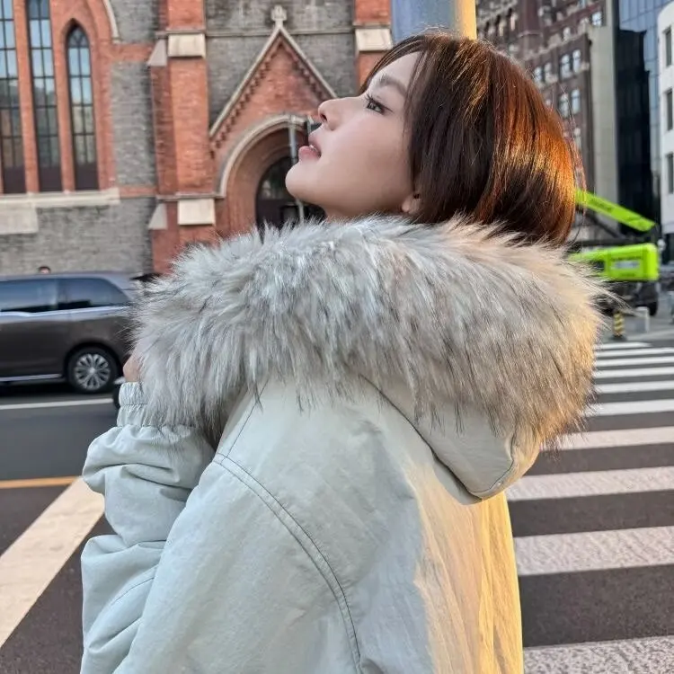 

Женская демисезонная парка средней длины на молнии, утепленная хлопком, в стиле атлетичный кэжуал, приталенная, с завязками, для девушек