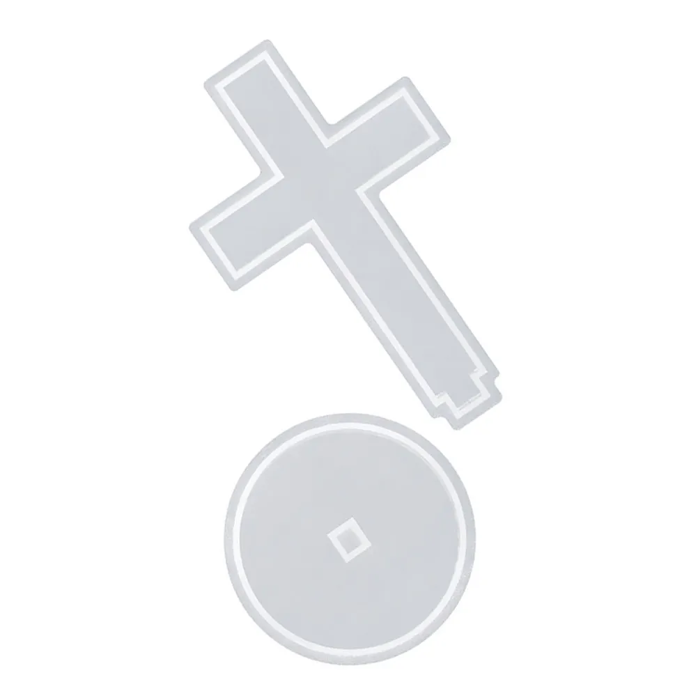 Elegant Church Inspired Cross Silicone Mold Large Standing Design with Base for Resin Casting DIY Home Decor Sculpture Crafting