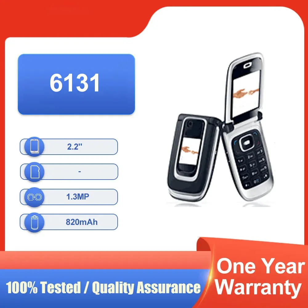 لوحة مفاتيح أصلية غير مقفلة 6131 بشريحة واحدة GSM 900/1800/1900 بلوتوث 1.3 ميجابكسل للهاتف المحمول متعددة اللغات مصنوعة في فنلندا #1