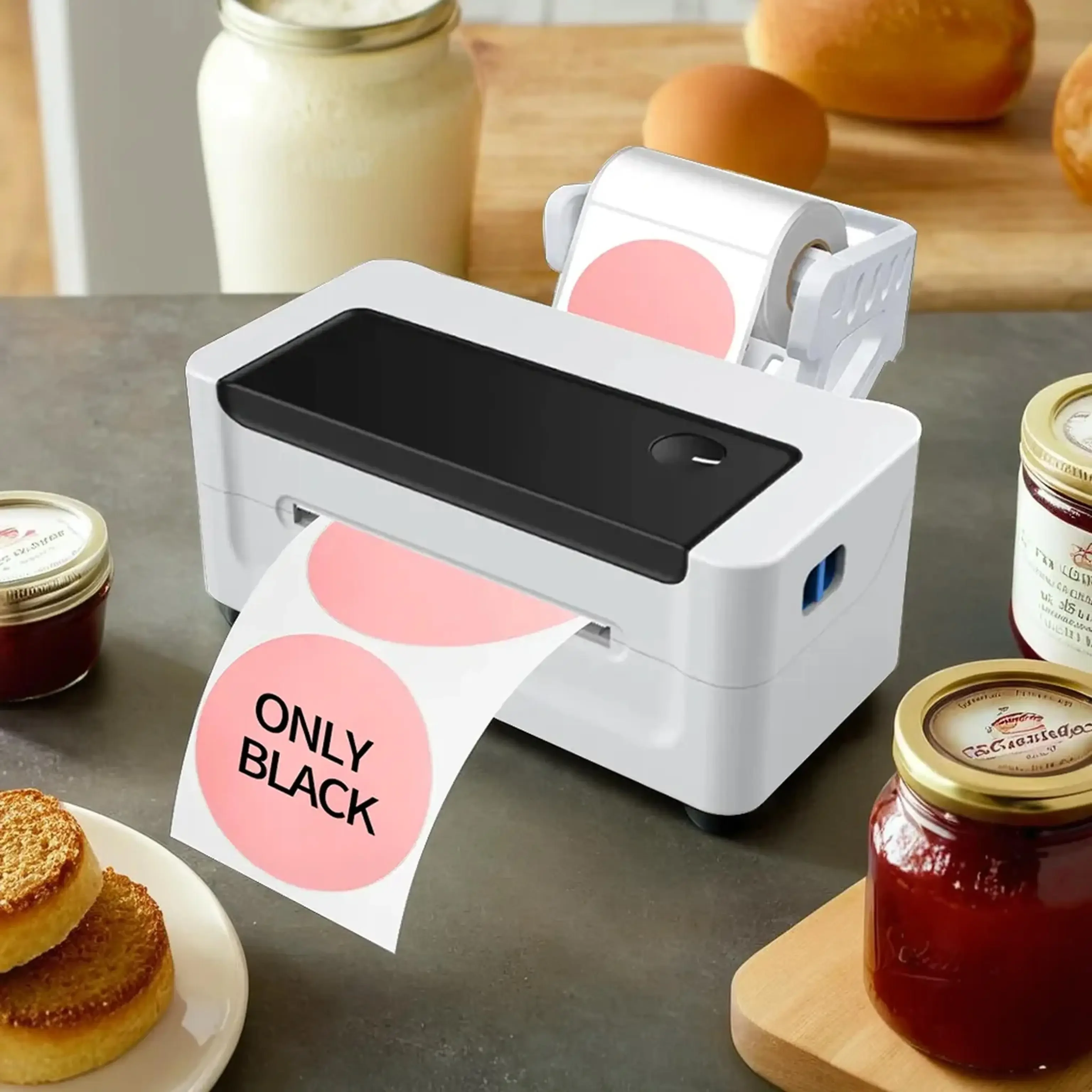 

MHT-L1081 Bluetooth Color Label 4x6 Thermal Barcode Printer 203DPI 110mm Waterproof Sticker Printer Machine For Small Business