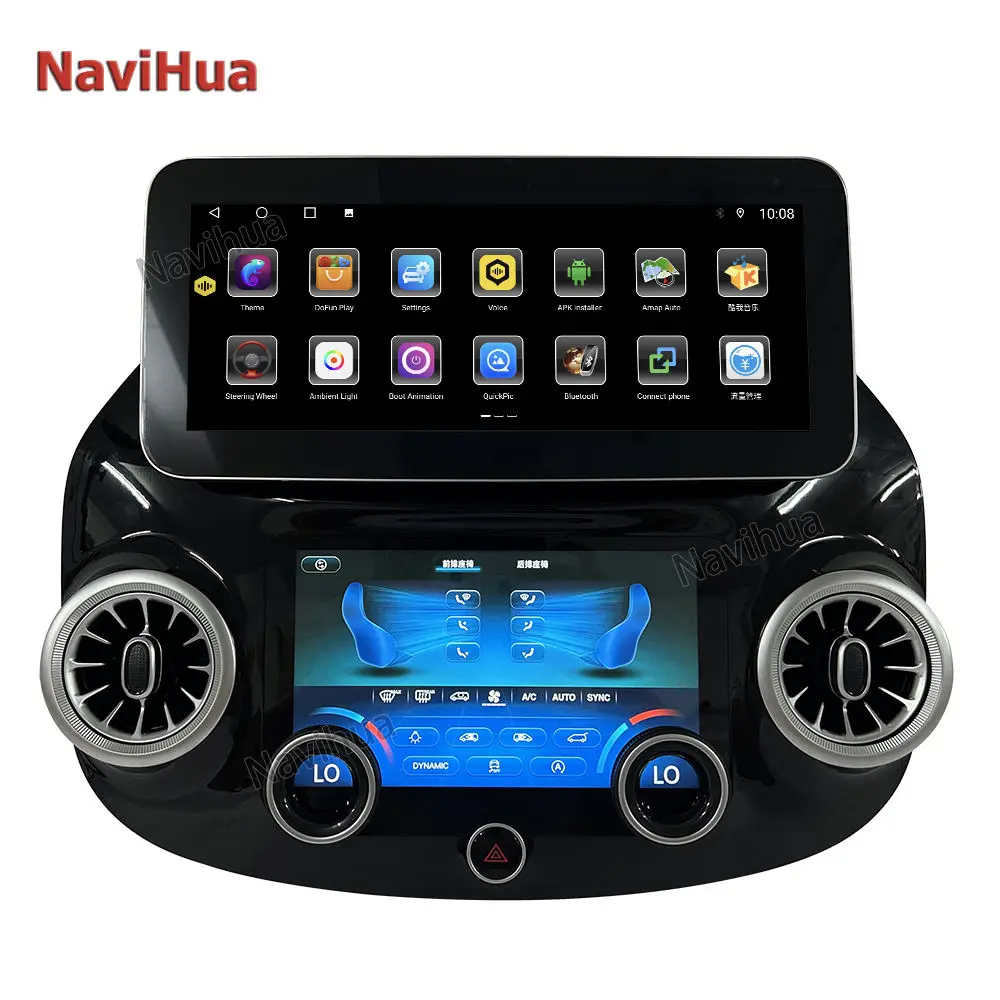 12.3 Inch Android 10 Best Quality Radio Auto Stereo Multimedia Screen for Mercedes Benz Vito W447 Climate Control