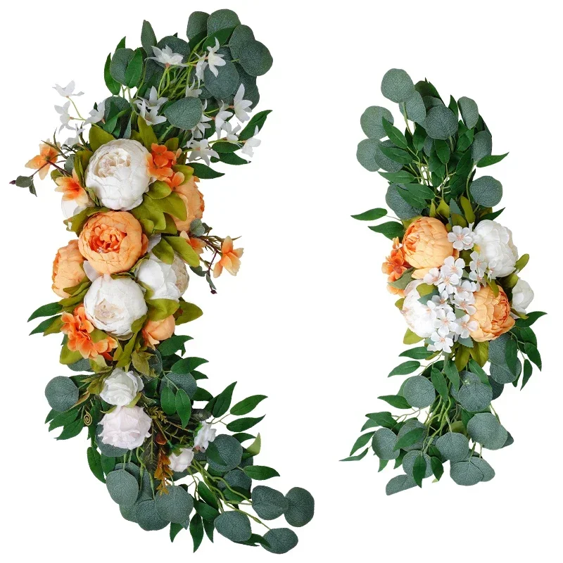 

2pcs/lot Artificial Peonies Large Welcome Flowers Door Lintel Flower Decoration Arch Outdoor Wedding Decoration Fake Flowers