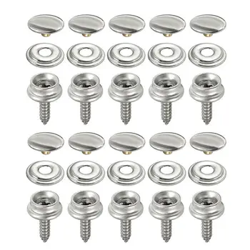 30 יחידות מחזיקי סנאפ מברגת קנבס נירוסטה ערכת מברגות לאוהל, ...