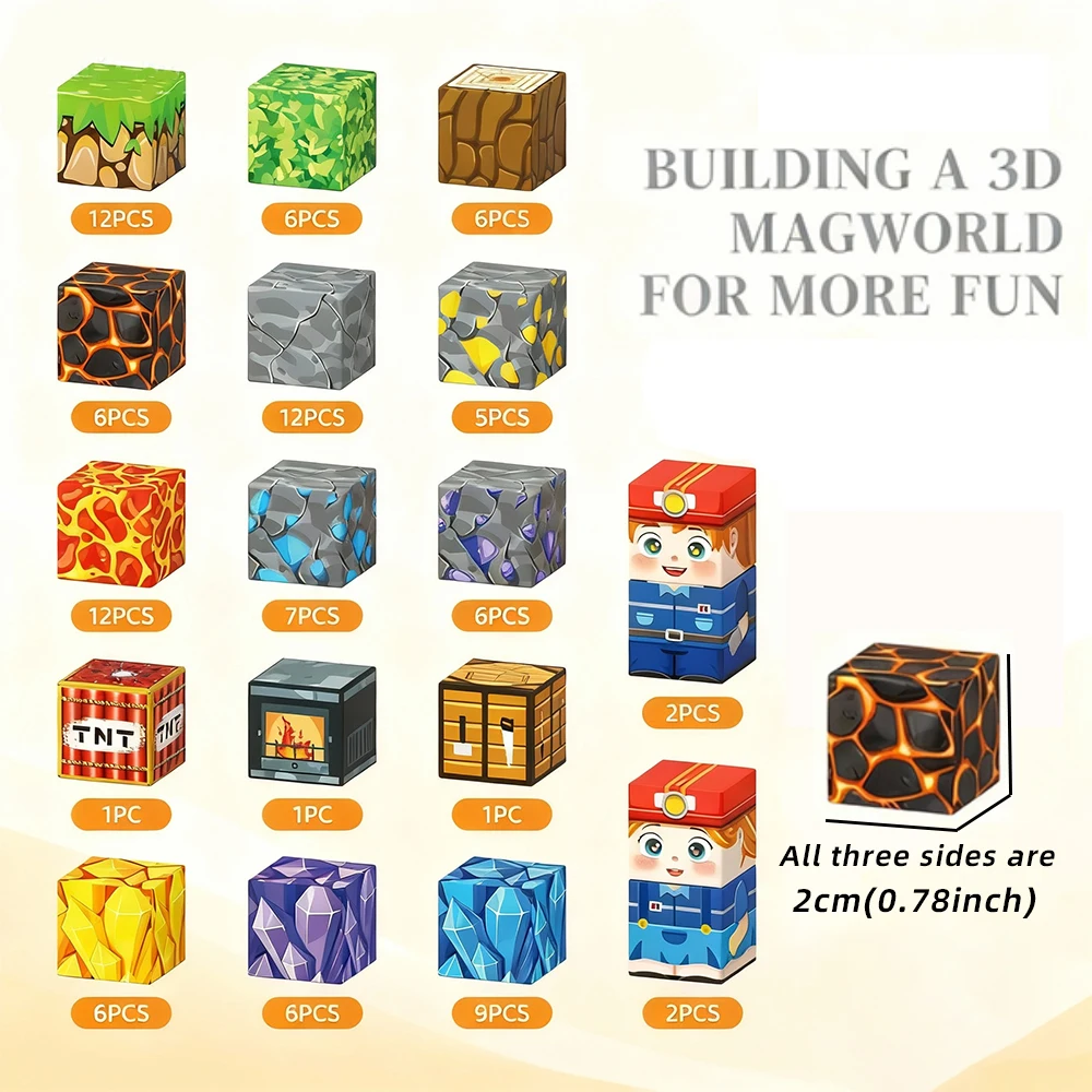 창의적인 자석 블록 벽돌 유명한 장면 세계 건축 세트 DIY 모델 어린이 장난감 크리스마스 선물