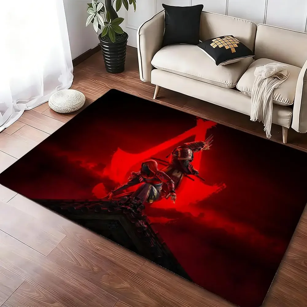 Assassins-Creeds Game Fans Floor Mat Soft Thickened Absorbent Non-Slip Bedroom Living Room Door Mat Home Decor Flannel Rugs