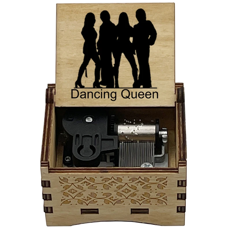 Movie Mamma Mia Interlude《Dancing Queen》Climax 14-seconds Adapted 18-Tone Music Box Home Decoration Accessories Party Gift
