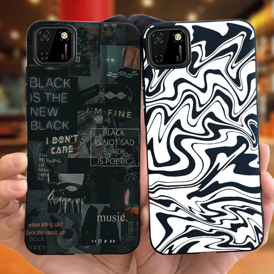 Fashion Phone Case For Huawei Y5p DRA-LX9 Candy Color Soft Silicone TPU Bumper For Huawei Y5P 2020 Y 5P Back Cover