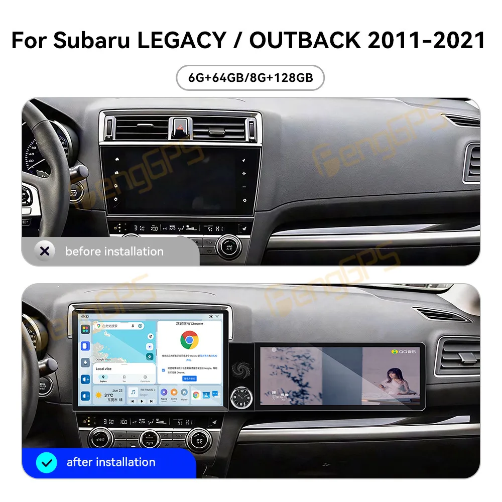 Touch Screen Car Radio For Subaru LEGACY OUTBACK 2011-2021 Android GPS Automotive Multimedia Radio Stereo Receiver Head Unit