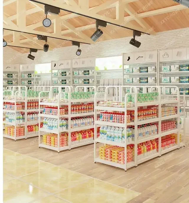 Convenience Store Regale Snack Regale Supermarkt Display Regale Lebensmittel geschäft Vitrinen Middle Island Baby Shop Middl