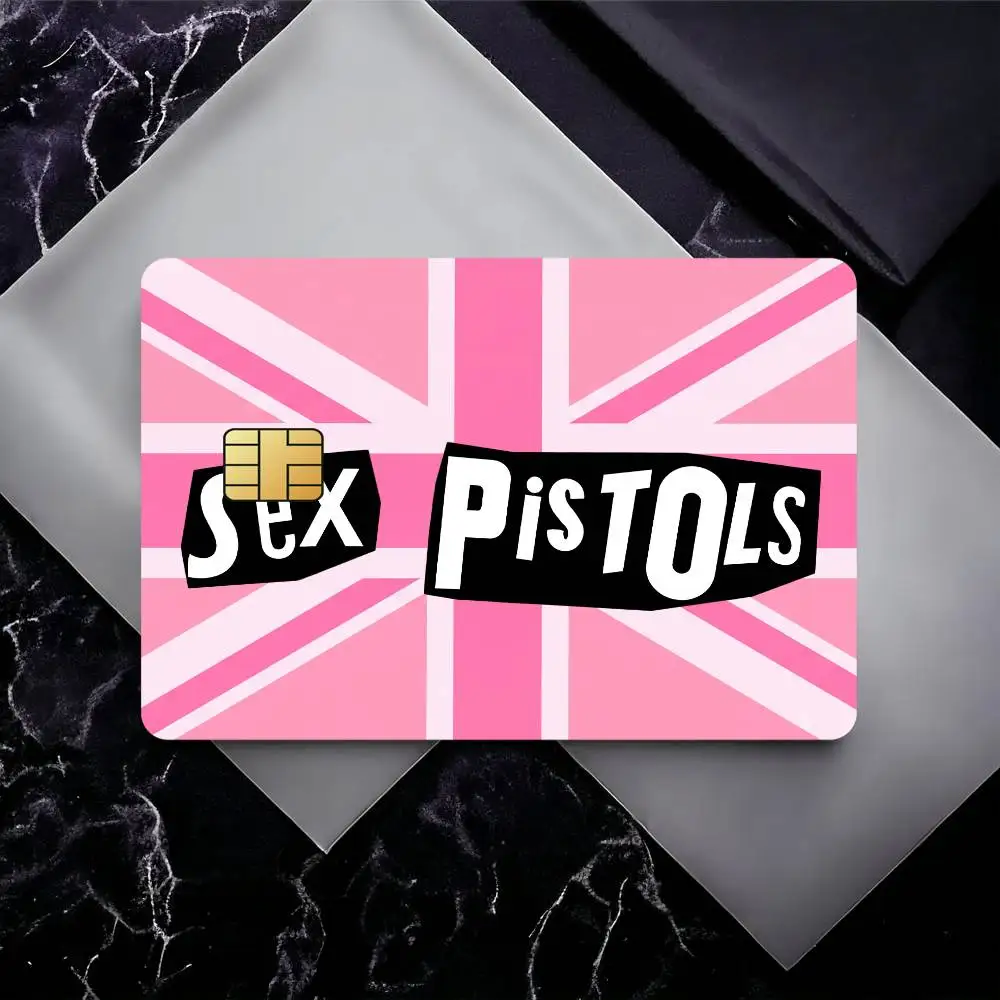 S_Sex Band P_Pistols Bank Card Sticker Film Tape Skin For Credit Card Debit Card Waterproof Stickers