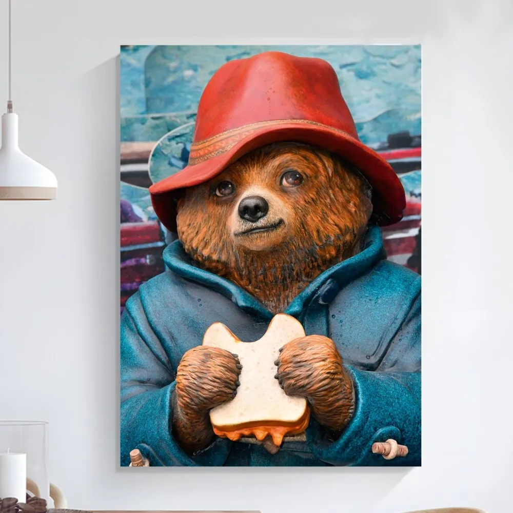 P-Paddington Movie Poster Art Self-adhesive Art Small Poster HD Quality Poster Wall Art Painting Study Wall Decoration