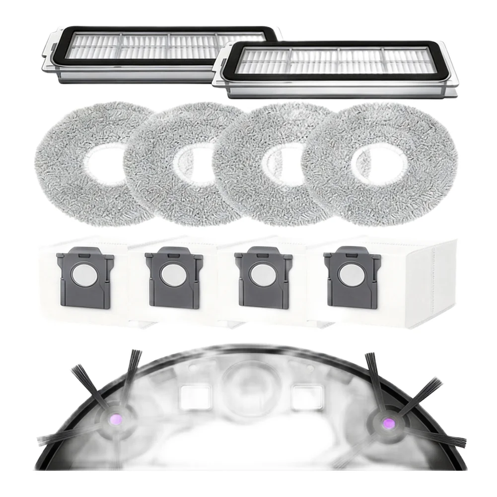 For Cecotec For Conga X70 Robot Vacuum Replacement Accessories Pack Including Main Brush Filter Mop Cloth Dust Bag