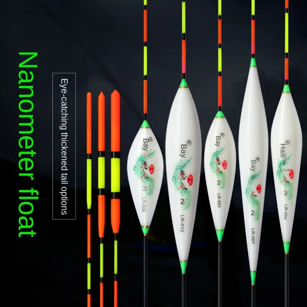 

5pcs Float Tackle Fishing Float Craalusso Accessories Great Buoyancy Bold Tail Nano Fishing Float Bobbers Nano Material