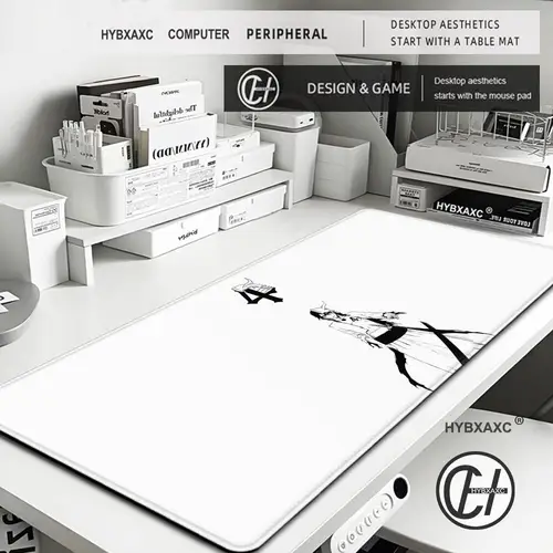 Imagen 2 del producto Alfombrilla de ratón grande para juegos, alfombrilla de escritorio de oficina HD de Anime japonés Bleach, alfombrilla de ratón de goma para juego de teclado Ulquiorra Cifer, alfombra antideslizante