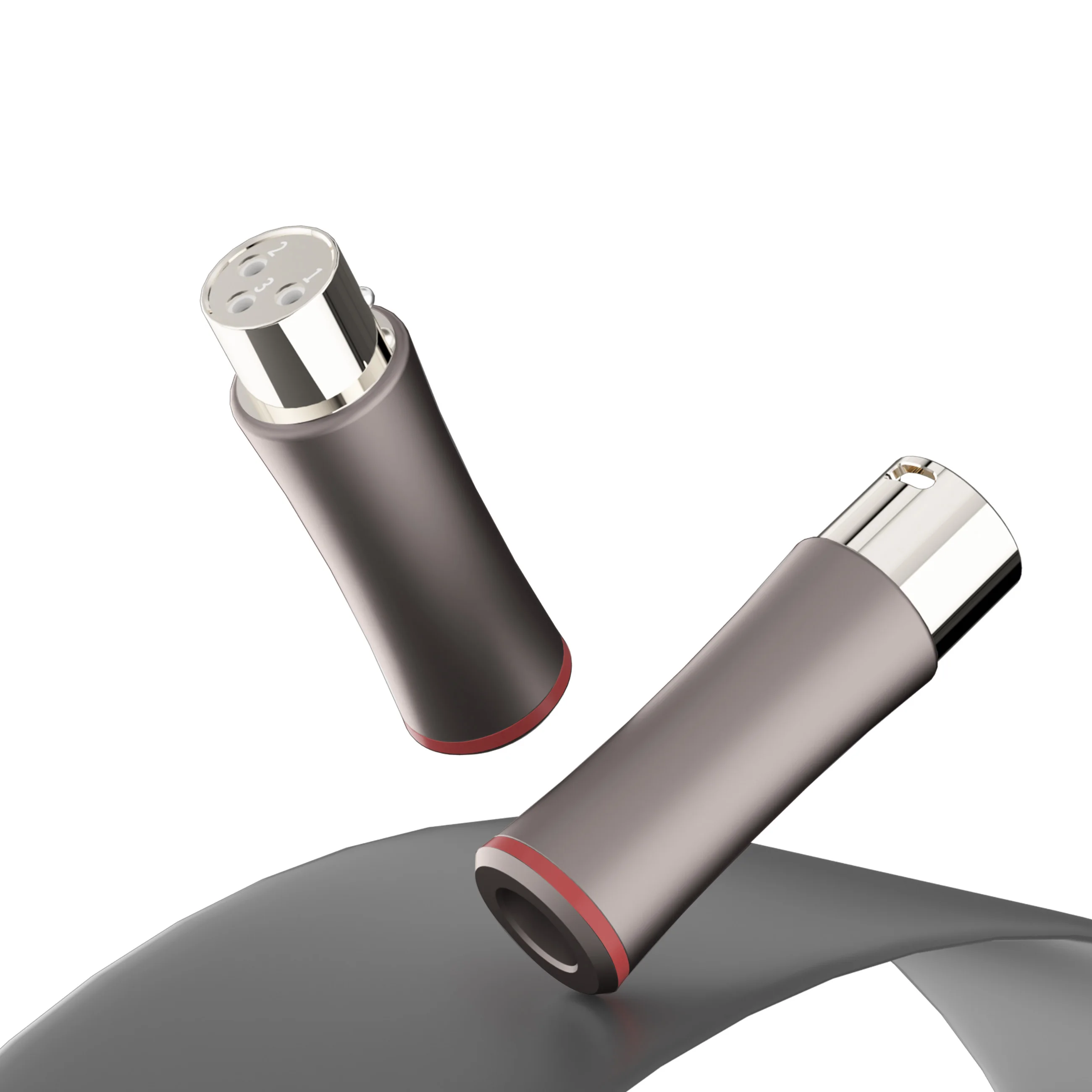 Monosaudio XM711Ag XF711Ag Argento puro XLR Spina Connettore Jack Hifi Audio MIC Cavo Argento puro Balance Connettore Argento massiccio