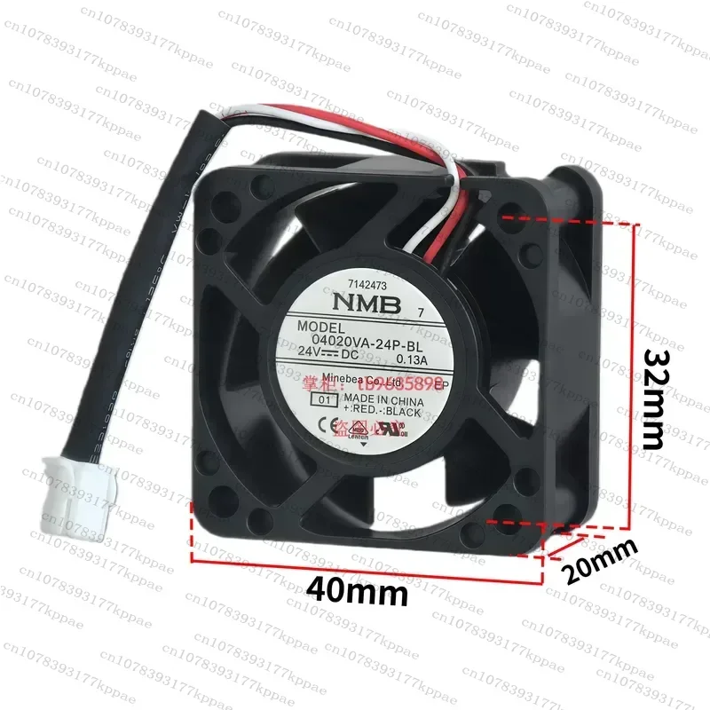 1PCS for NMB 04020VA-24P-BL 06025SA-24Q-BL 24V Cooling Fan for Yaskawa Driver Original New Replacement Parts High Quality