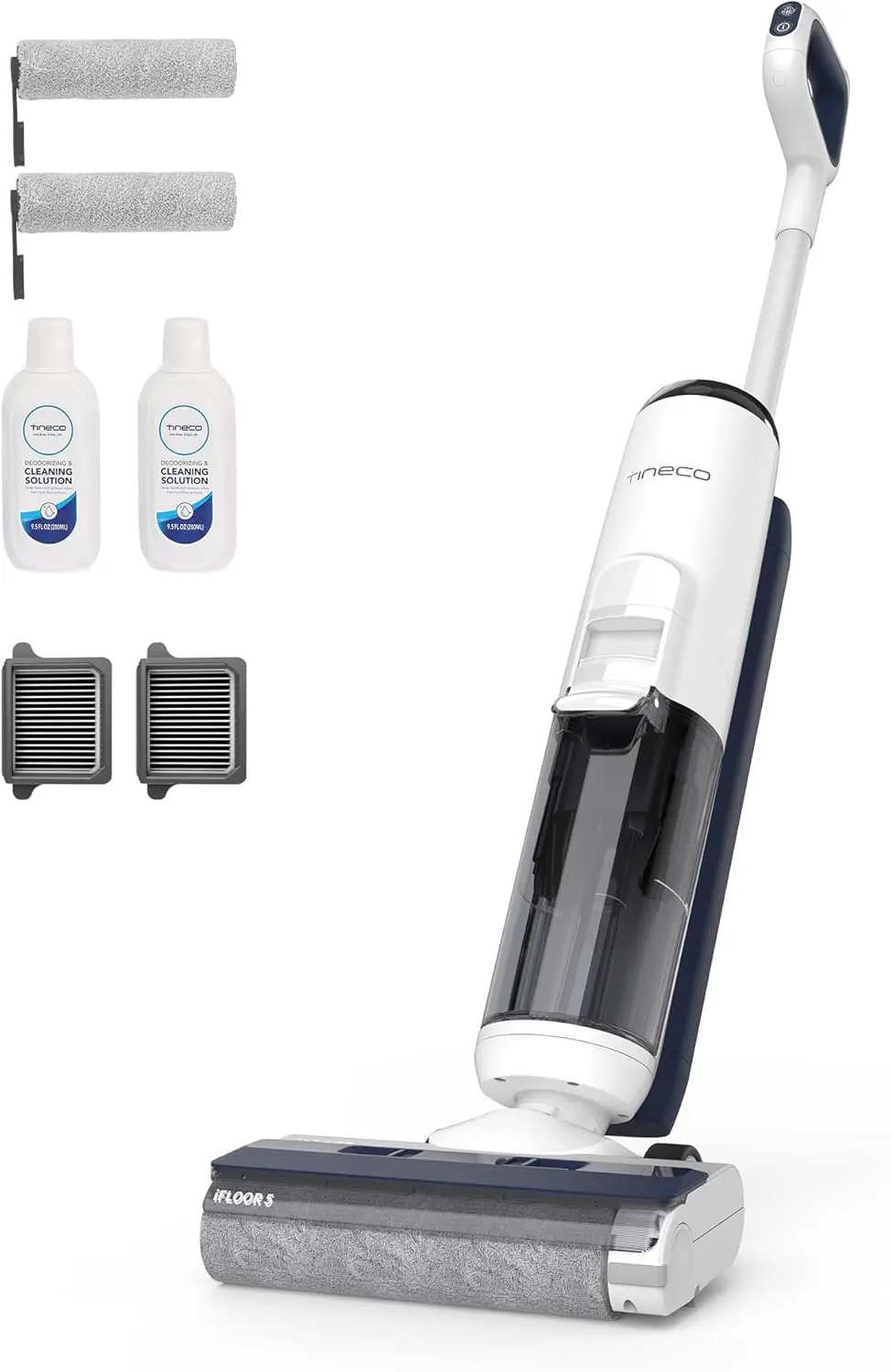 

5 Breeze Complete Wet Dry Vacuum Cordless Floor Washer, One-Step Cleaning for Hard Floors, Edge Clean, Auto Self-Cleaning, Light