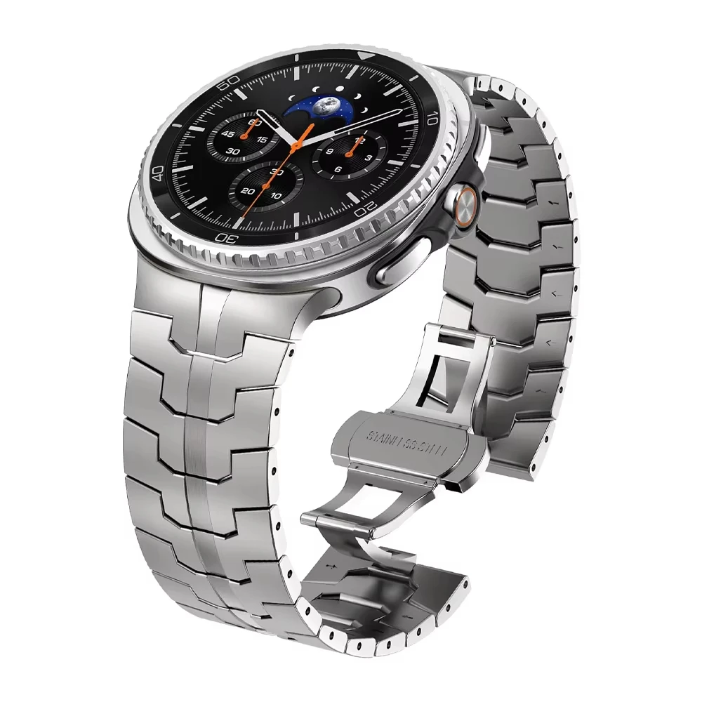 �y�Z�[�����zSamsung Galaxy Watch 8/40mm/44mm�p �X�e�����X�X�`�[���o���h ���^�����v�o���h �u���X���b�g �V���R���o���h �N���V�b�N 46mm�Ή�