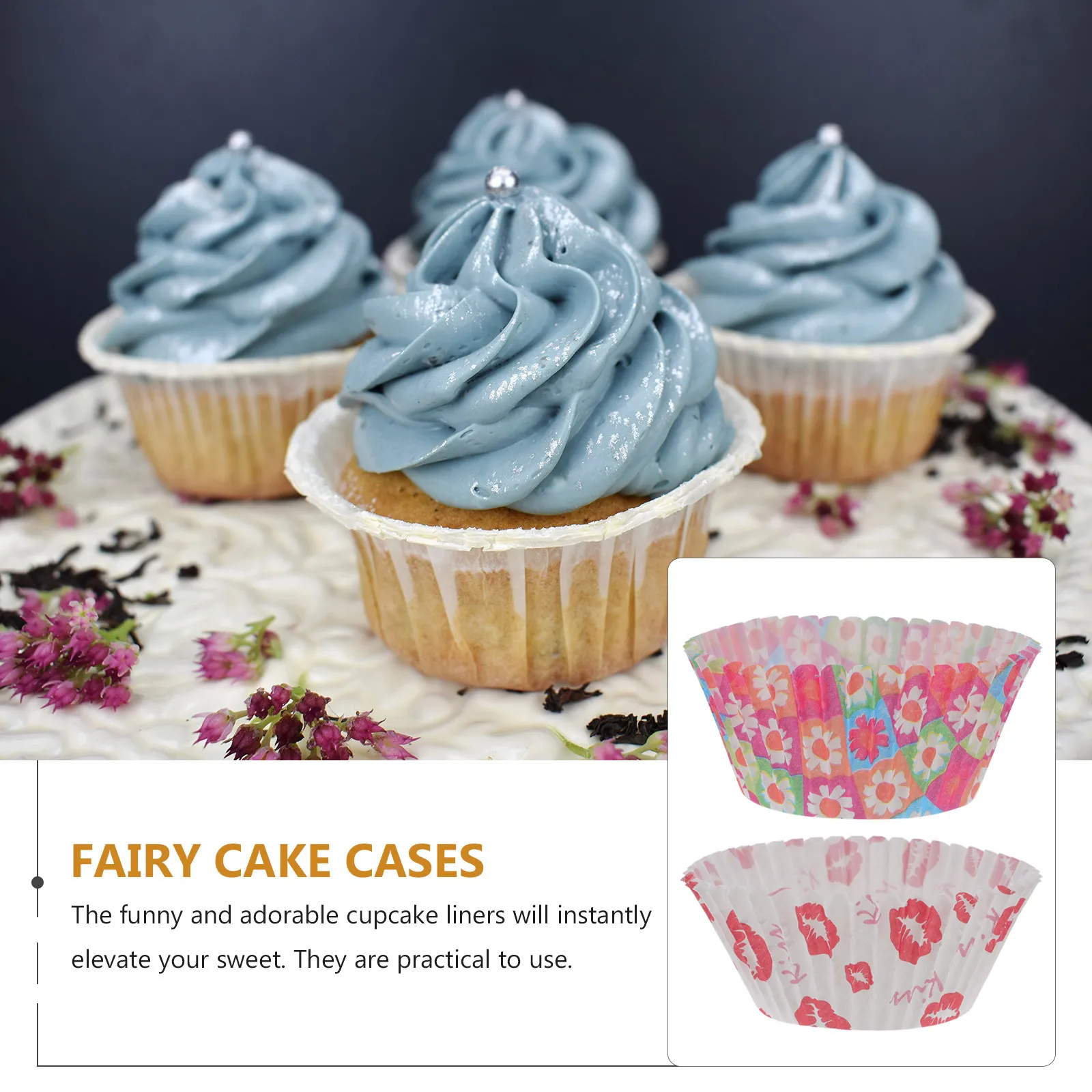 600Pcs Cupcake Cases Greaseproof Paper Baking Cups Muffin Liners for Kitchen Baking Birthday Wedding Party Colorful Cupcake