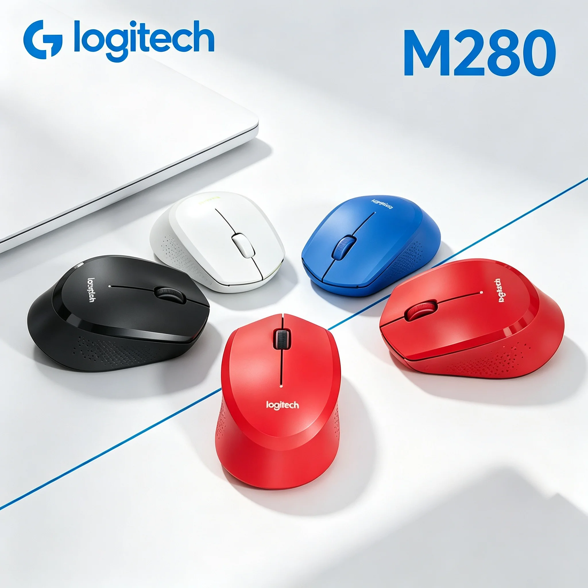 Logitech M280 Wireless Mouse, Ergonomic Right‑