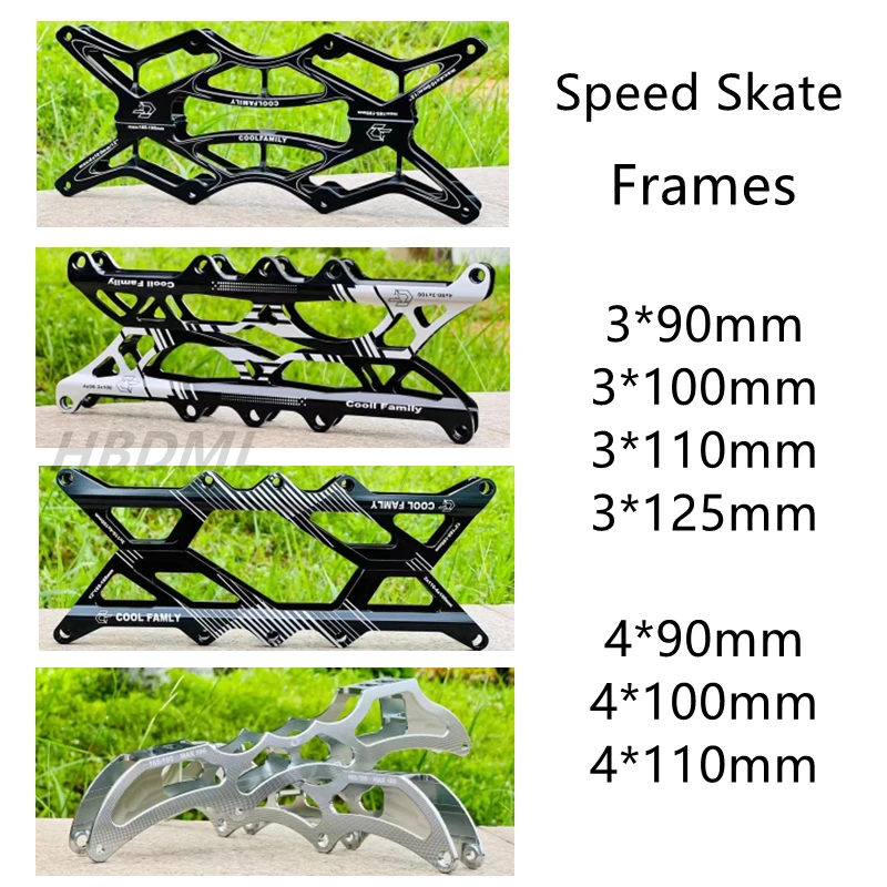 

3*90/100/110/125mm 4*100/110mm Roller Skate Frames Speed Skating Skates Rack 3 / 4 Wheels Accessories Skate Base Frame Bracket