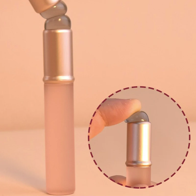 Pincel de silicona con cabeza redonda, brocha suave para labios, aplicación de lápiz labial, brocha para manchas, herramientas cosméticas para niñas y mujeres, brochas de maquillaje