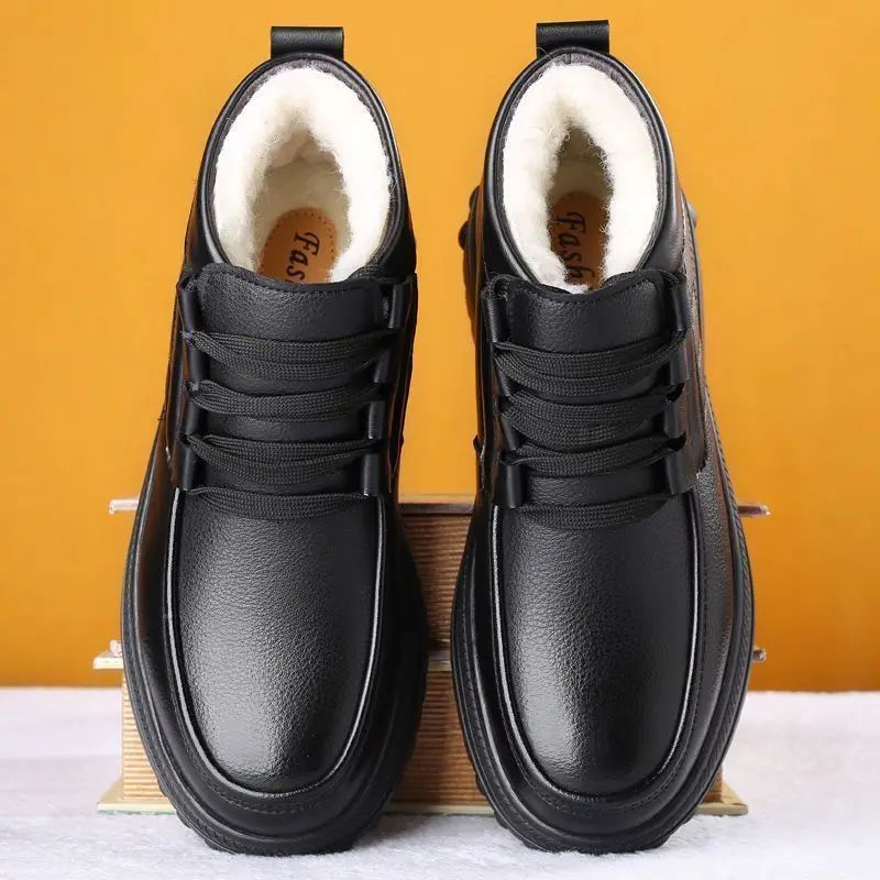 Men's Winter Boots Thermal Insulated Snow Boots for Outdoor Activities Comfortable Warmth Trendy Versatile Design Shoes