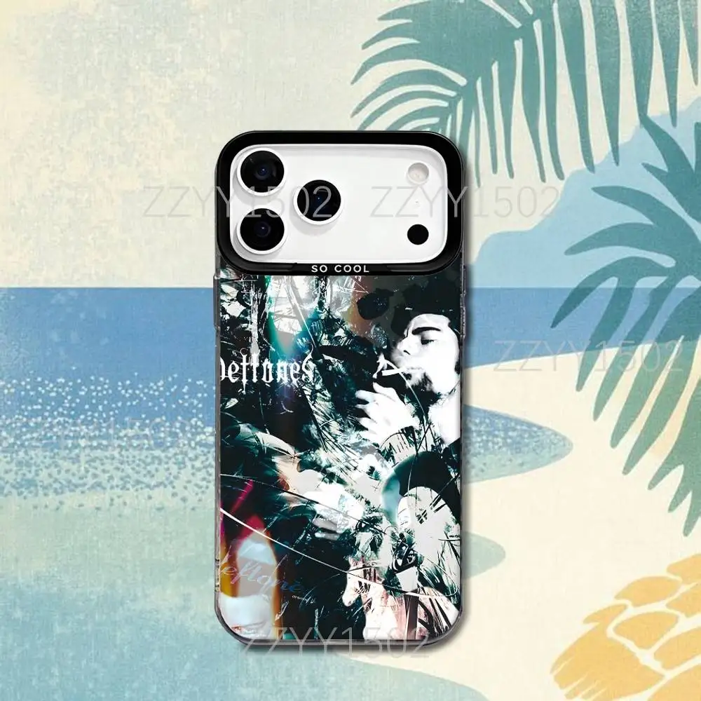 D-Deftones Private Music Phone Case For iPhone 17,16,15,14,13,12,X,8,Pro,Max,Plus,SE4,Air,Mini HD Black IMD Matte