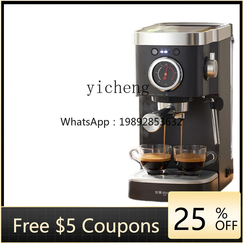 

Coffee Machine Household Small Concentrated Full & Semi Automatic Commercial High Pressure Pump Steam Frothed Milk Integrated