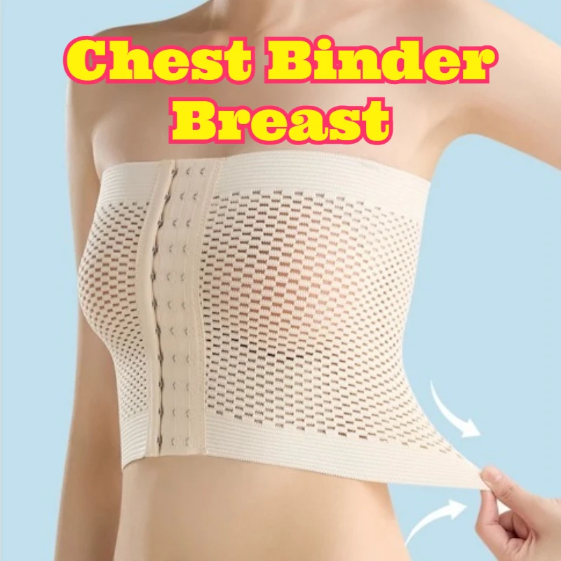 

Chest Binder Breast Minimizer Strapless Chest Wrap Strong Compression Bandage Invisible Chest Support Belt Slip Comfort Breast