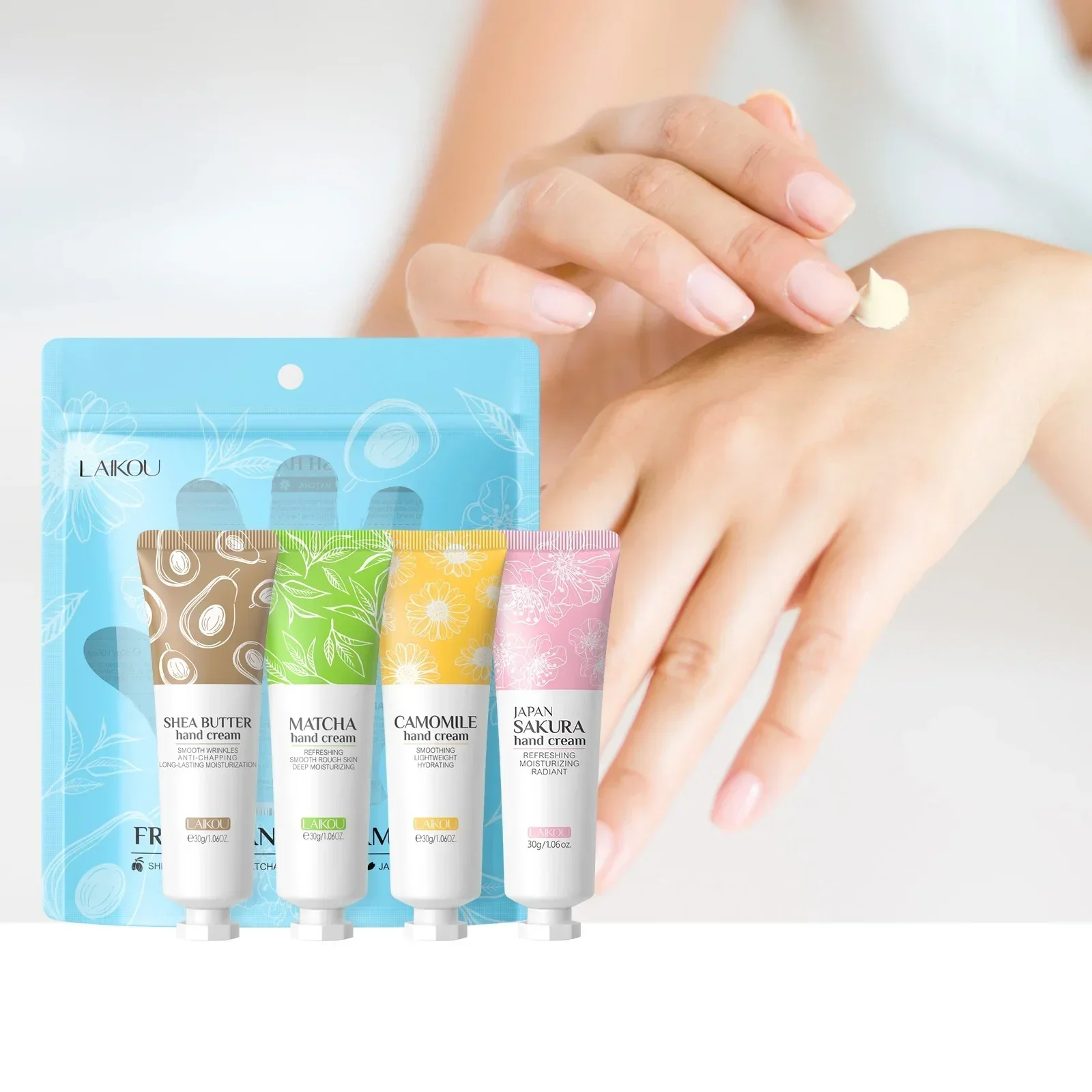 Fresh Hand Cream Long Lasting Moisture Hydration Nourishing Non Greasy Fragrance Skin Care Set For Dry Hands