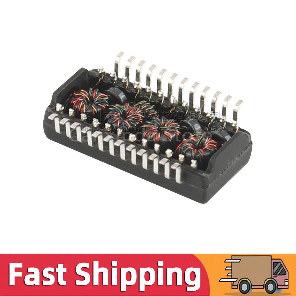 5pcs GST5009BM-LF GST5009BM GST5009 SOP24 SMD 1000 BASE-T 350uH 1CT:1CT Gigabit Ethernet Network Isolation Filter Transformer