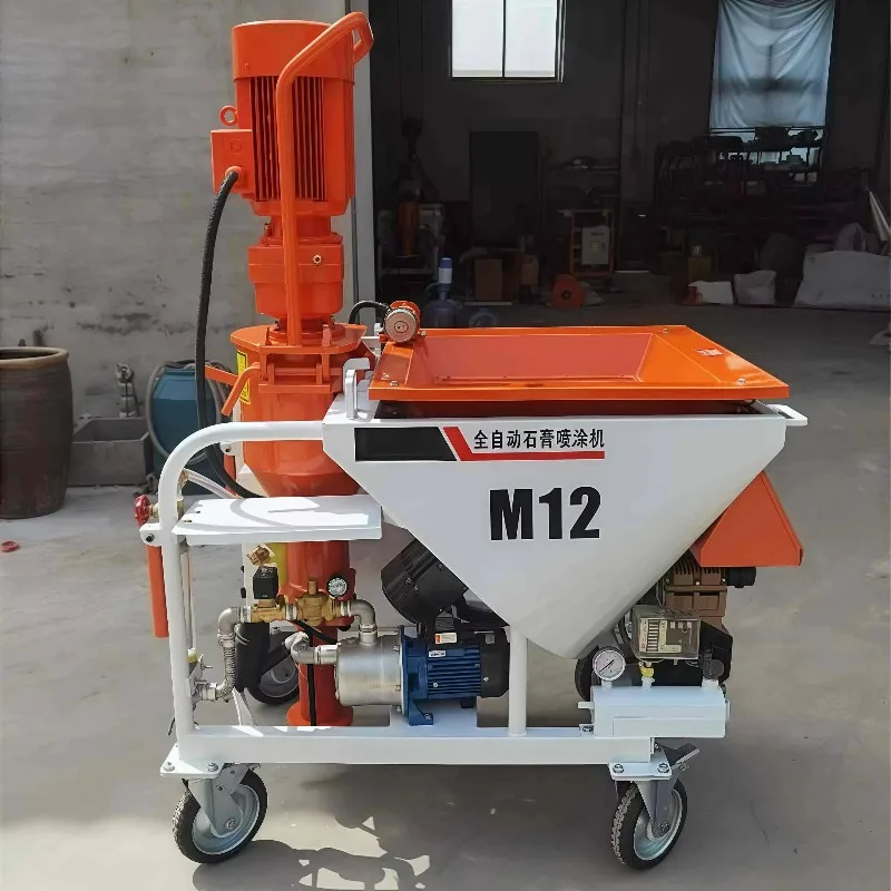 Professional Industrial Grade Full Automatic Gypsum Plastering Spray Machine Plaster Spraying Machine